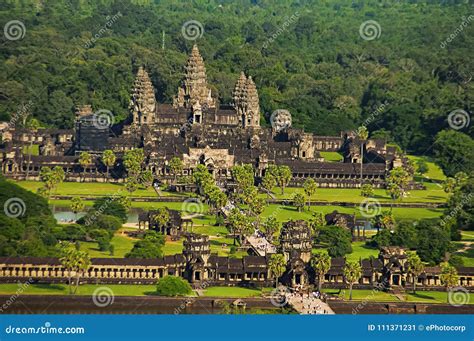 Angkor Wat, the world's biggest religious complex, is .